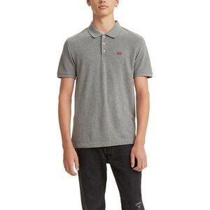Levi's Men’s Standard Polo Medium Grey Heather 100% Cotton - XL